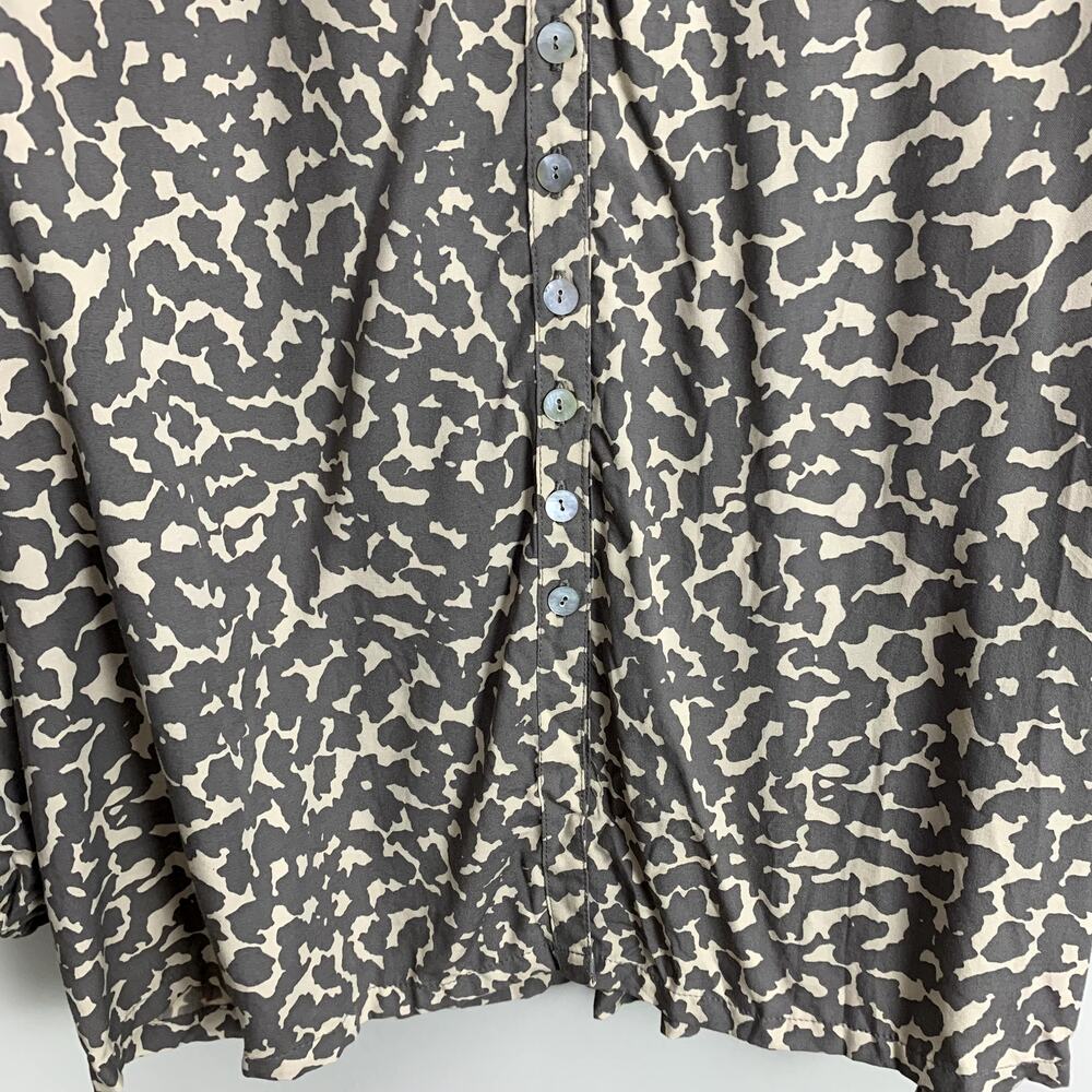 Anthropologie Beachgold Mirage Sana Button Down Shirt Dune Animal Print Blouse S - Picture 8 of 12